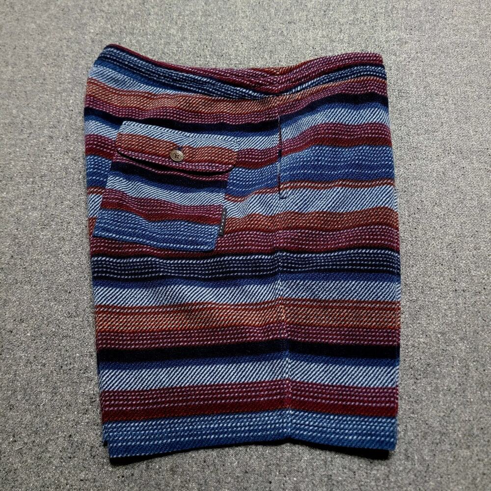 Vissla Shorts Men Extra Large Striped Eco Zy 18.5" Sofa Surfer Walk Soft Fleece
